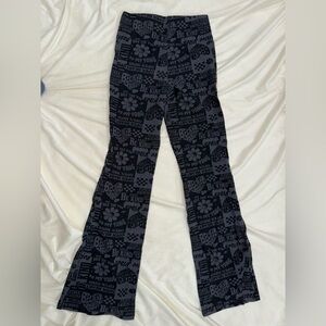 Black Patterned Flare Leggings Target Zoe + Liv Brand, Never Worn